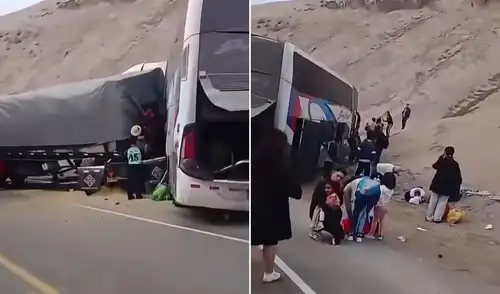 Accidente en la Panamericana Sur Accidente en la Panamericana Sur
