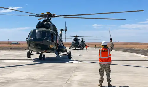 Los helicópteros EP-666 y EP-669, tras recibir mantenimiento, reportaron incidentes graves. Técnicos del CEMAE no dieron conformidad al “overhaul”, indicando incumplimientos contractuales por parte de la empresa. Foto: difusión