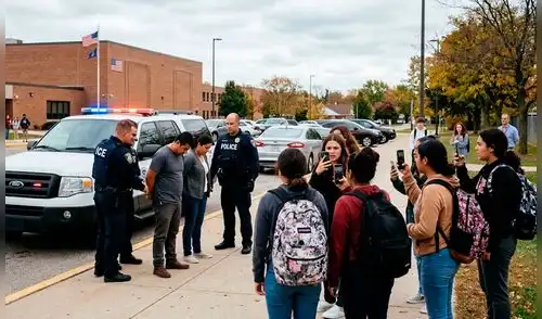 detención ICE cerca a escuela en EE.UU.