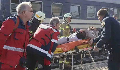 Un ataque con dron de propulsión a reacción en la estación ferroviaria de Dnipró, Ucrania, dejó al menos 14 muertos y 14 heridos Un ataque con dron de propulsión a reacción en la estación ferroviaria de Dnipró, Ucrania, dejó al menos 14 muertos y 14 heridos