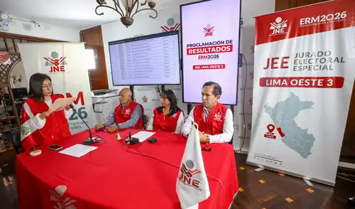 JEE inició la proclamación de resultados de las elecciones regionales y municipales 2026