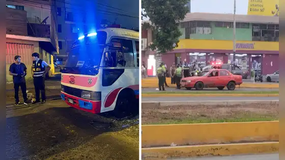 Callao: atacan a balazos a una cúster y un colectivo en menos de dos horas de diferencia