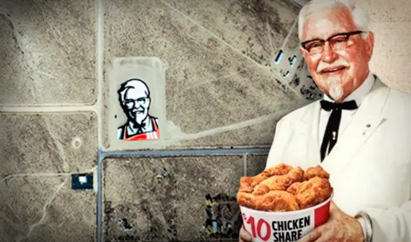 KFC: ¿cuánto mide y dónde se ubica el logo más grande del mundo que se ve desde el espacio?