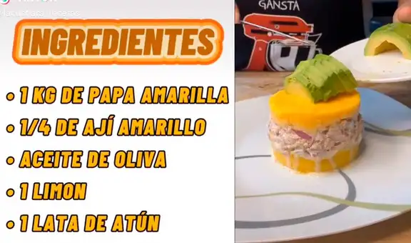 Peruano enseña sencilla receta de la causa de atún y se hace viral en TikTok [VIDEO]