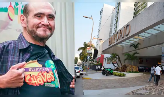 Edgar Vivar publica foto actual del hotel donde se grabó el “Chavo en Acapulco”