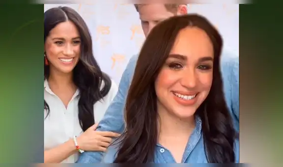 Mujer sorprende en redes al mostrar que es idéntica a Meghan Markle, la esposa del Príncipe Harry [VIDEO]