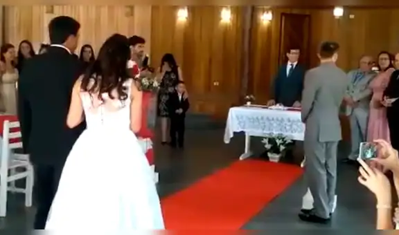 Vía Facebook: "Broma de gemidos" malogra una boda en Brasil [VIDEO]