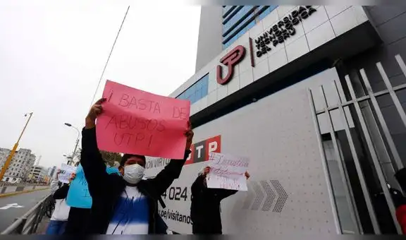 Alumnos de la UTP realizaron protesta para exigir reducción de pensiones y denunciar “abusos”
