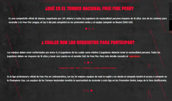 Free Fire: regístrate aquí para el ‘Torneo Nacional’ de Perú y gana miles de dólares