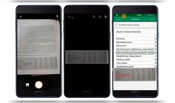 Smartphone: así podrás convertir una foto en una tabla editable de Excel [VIDEO]