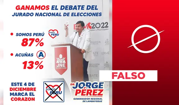 No, el JNE no determina ganadores de sus debates electorales