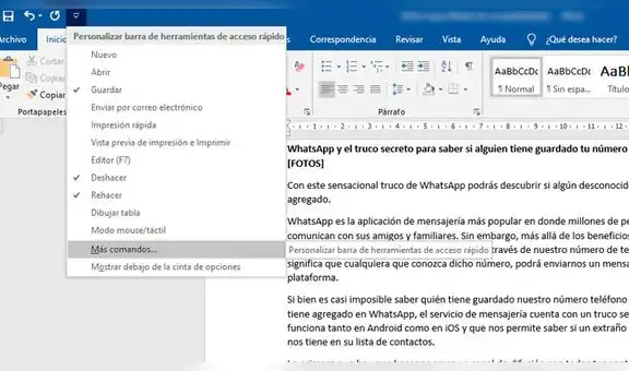¿Cómo hacer para que Word lea todos tus textos por ti? [FOTOS]