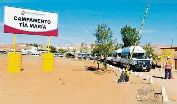 Southern planteó seguro ambiental por Tía María