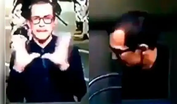 Intérprete de lenguaje de señas huye en vivo cuando trataban de entrar al canal