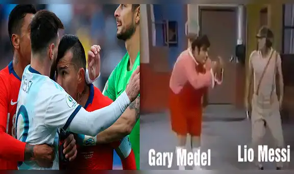 Altercado que tuvo Messi con Medel fue compararlo con capítulo inédito del Chavo del 8 [VIDEO]