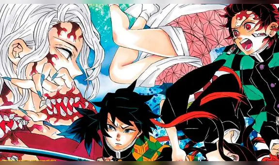 Kimetsu no Yaiba manga 182: ¡Empieza la batalla! Muzan vs Tanjiro y Giyu