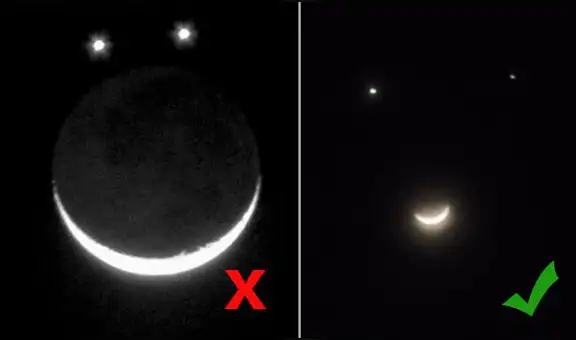 La verdad sobre la supuesta ‘cara feliz’ de la Luna, Júpiter y Venus