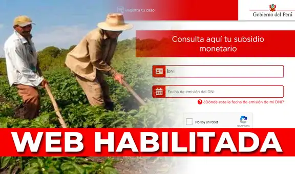 Bono Rural 760: Mira AQUÍ el LINK del Registro Nacional de Hogares y cerciórate si eres beneficiario 