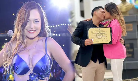 ¿Quién es la pareja de Lesly Águila de Corazón Serrano y cuánto tiempo llevan juntos?