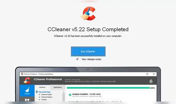 Windows 10 detecta el programa CCleaner como potencial amenaza de seguridad