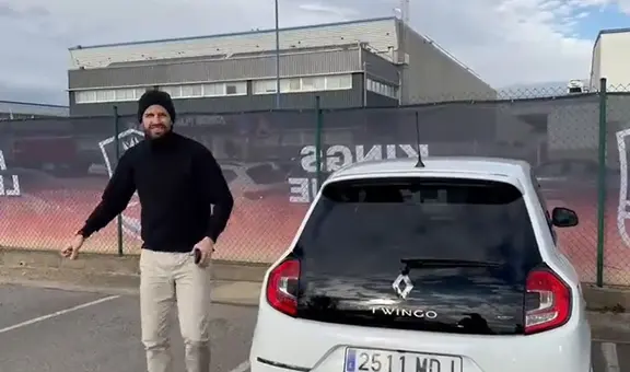 ¿Lo cambió por un Ferrari? Gerard Piqué llegó a la Kings League con un Renault Twingo
