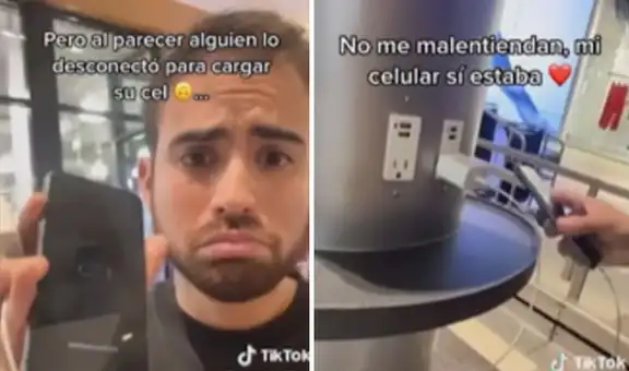 Deja su celular cargando en centro comercial y al volver lo encuentra desconectado