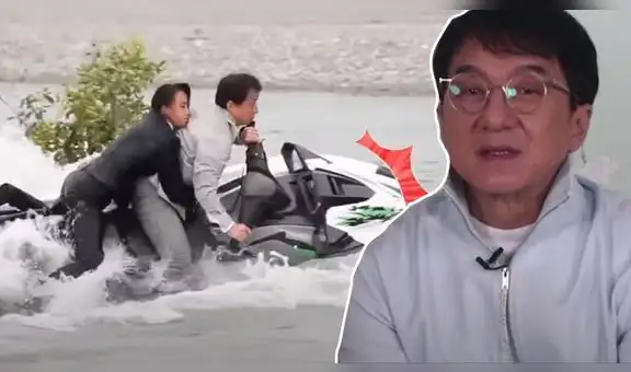 Jackie Chan cae a río y preocupa en set de filmación de su última película [VIDEO]