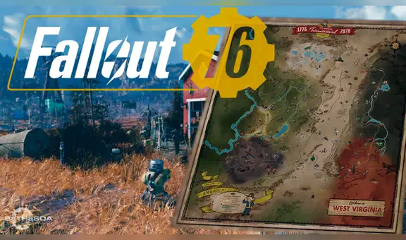 Se revela el nuevo mapa entero de Fallout 76 [FOTO]