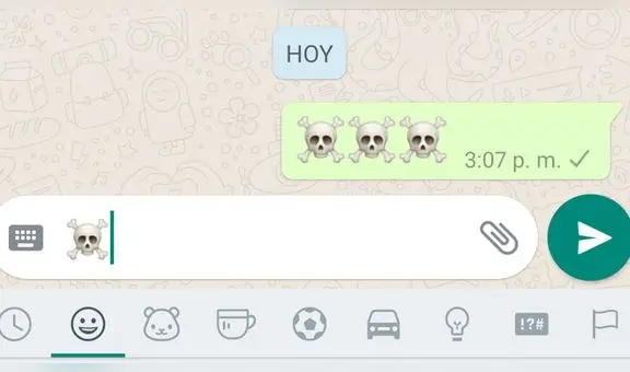 WhatsApp: el real significado detrás del tenebroso emoji de la calavera [FOTOS]