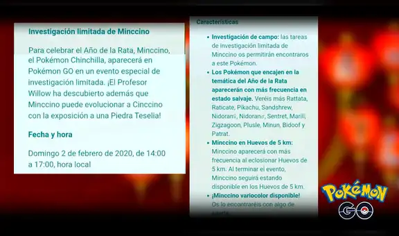 Pokémon GO: Año Nuevo Lunar Chino, recompensas y todo sobre el evento del 2020 [FOTOS Y VIDEO]