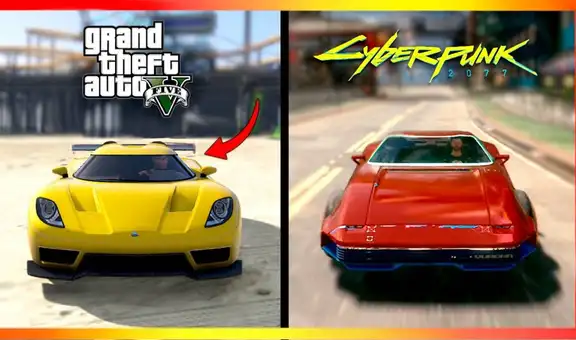 GTA V y Cyberpunk 2077 son comparados mano a mano