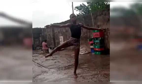 Niño baila ballet debajo de la lluvia y sorprende a todos con su talento  [VIDEO]
