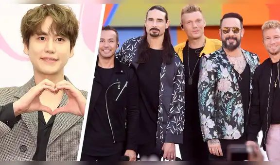 SUPER JUNIOR: Kyuhyun recibe cálido saludo de un miembro de su grupo ídolo Backstreet Boys