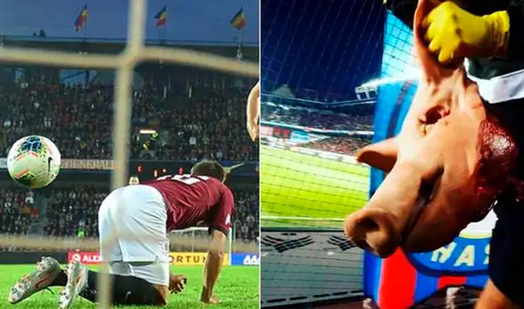 Un autogol con el trasero y una cabeza de cerdo: El curioso derbi de Praga en la Liga checa [VIDEO]