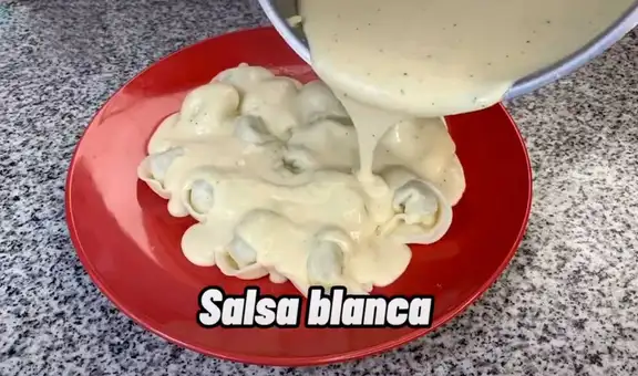Peruano enseña a preparar salsa blanca y su sencilla receta se viraliza