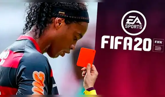 FIFA 20: Ronaldinho se iría expulsado del juego aun después de salir de la cárcel
