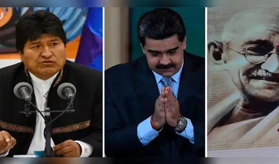Maduro respalda ‘victoria’ de Evo Morales y lo compara con Mahatma Gandhi [VIDEO]