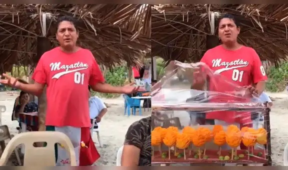 Vía Facebook: vendedor de mangos se hace viral su peculiar forma de ofrecerlos [VIDEO]