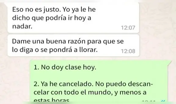 WhatsApp: mujer exige a maestra que enseñe gratis a su hijo y genera indignación por detalle [FOTOS] 