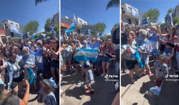 ‘Abuela Lalalá’ celebra que Argentina haya campeonado y desata la locura en las calles