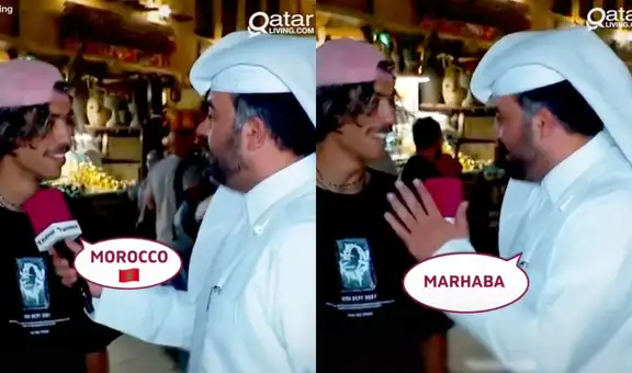 Reportero catarí entrevista a joven turista en inglés, pero resulta que era marroquí