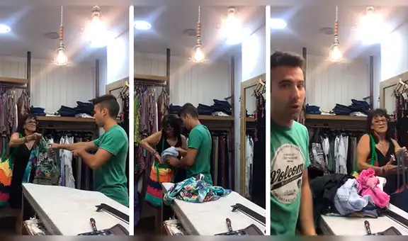 Facebook viral: dueño de tienda descubre a señora robando y esta implora por no ir a la comisaría [VIDEO]