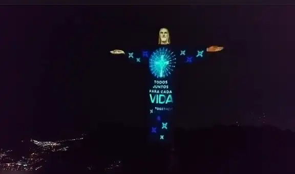 Brasil: Cristo Redentor vuelve a rendir homenaje a las víctimas del coronavirus [VIDEO]