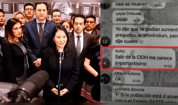 Fujimoristas acuden a la CIDH y les recuerdan mensaje de Keiko en ‘La Botica’