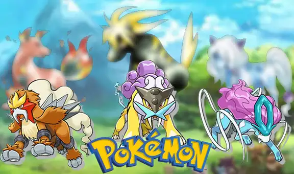 Pokemon: revelan el diseño inicial de Raikou, Suicune y Entei