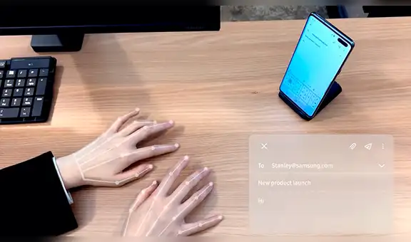 CES 2020: Samsung presenta un nuevo “teclado invisible” para smartphones y tablets [VIDEO]
