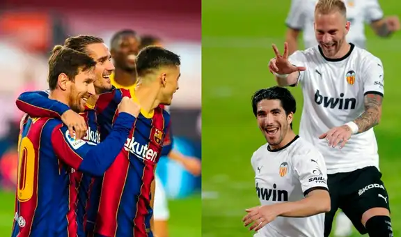 Roja directa: sigue el partido de Barcelona vs. Valencia EN VIVO ONLINE GRATIS