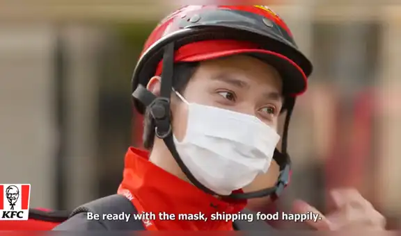 KFC revela cómo será el delivery en plena cuarentena en Vietnam [VIDEO]