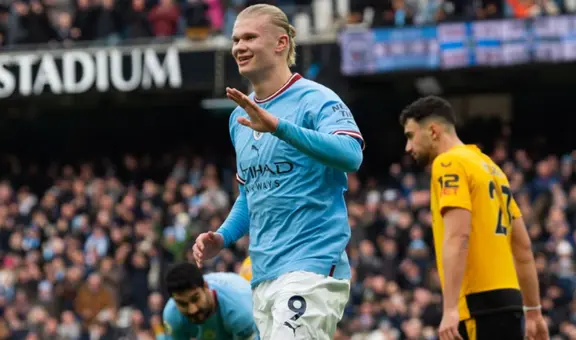 Haaland anotó un nuevo hat-trick: llegó a 25 goles y superó la marca de Salah y Son