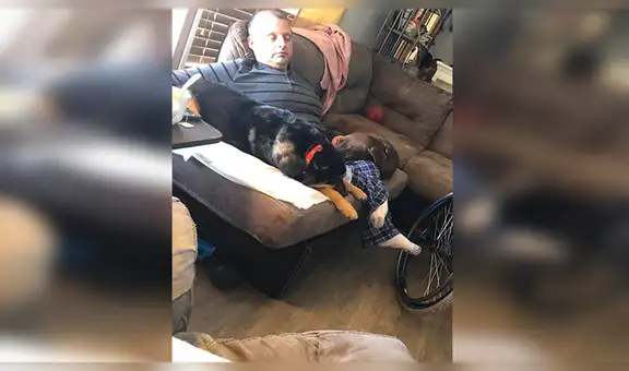 Hombre con discapacidad adopta a perro en silla de ruedas que fue rechazado por su condición [VIDEO] 